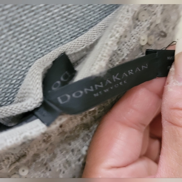 Donna Karan Sequins Long Dress With Lining Inside good condition size medium - Picture 8 of 10